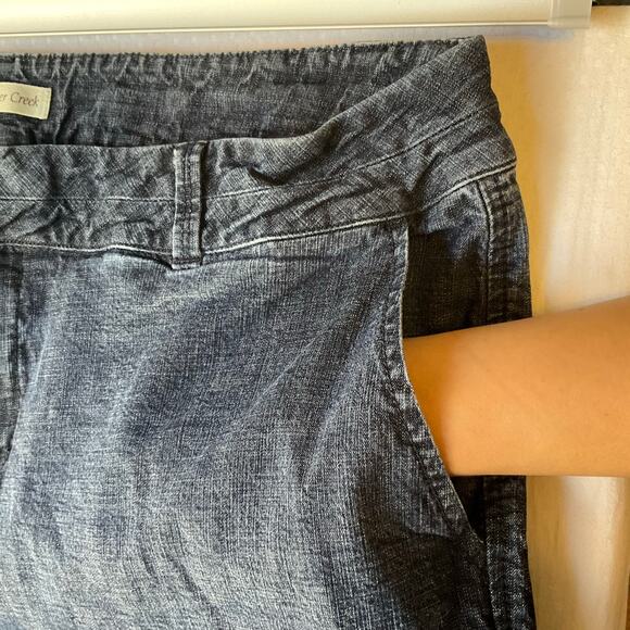 Coldwater Creek Women Capri Jeans size W18 Blue Mid Rise Stretch - Picture 7 of 11